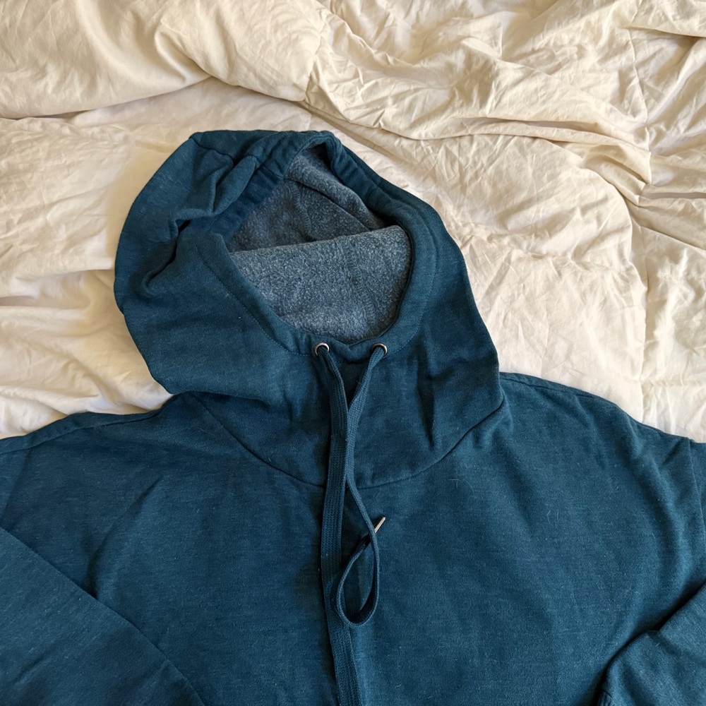 90 Degree By Reflex Blue Zip-Up Hoodie